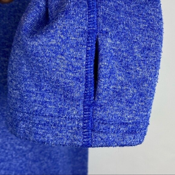 Adidas Running Sweater Womens Large Blue Hooded Sweatshirt Ladies Casual - Picture 8 of 12